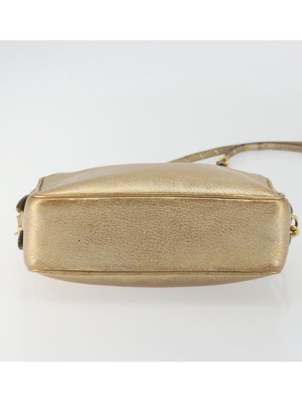 Miu Miu Shoulder Bag Leather Gold